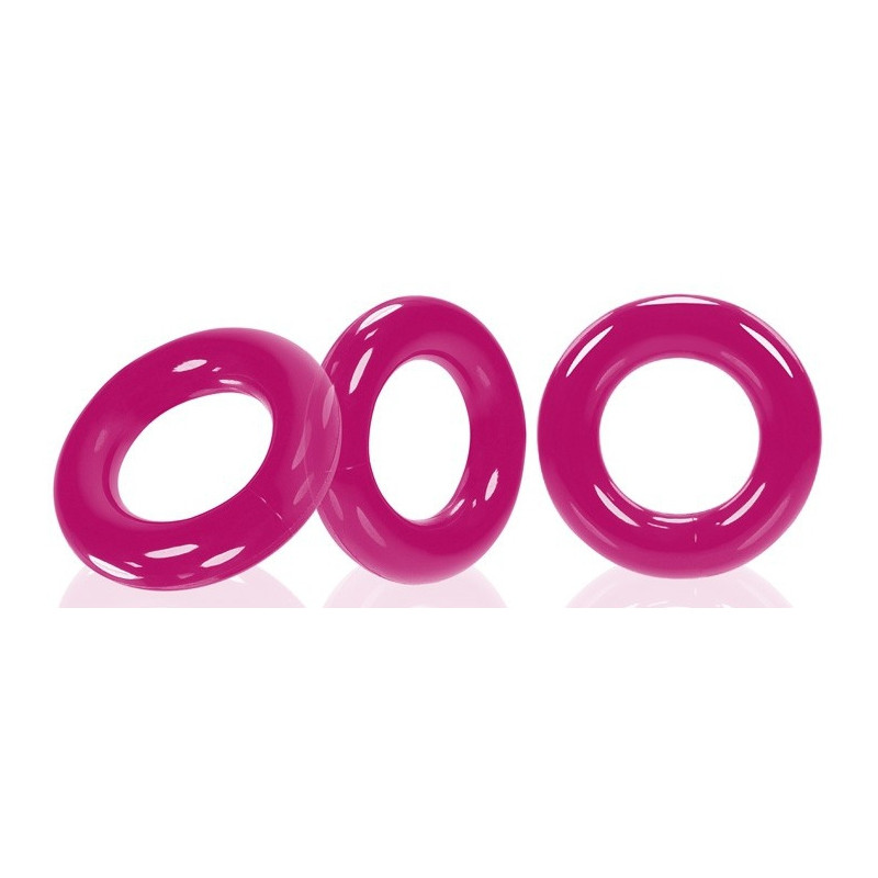 Oxballs Lot de 3 cockrings Willy Rings Rose